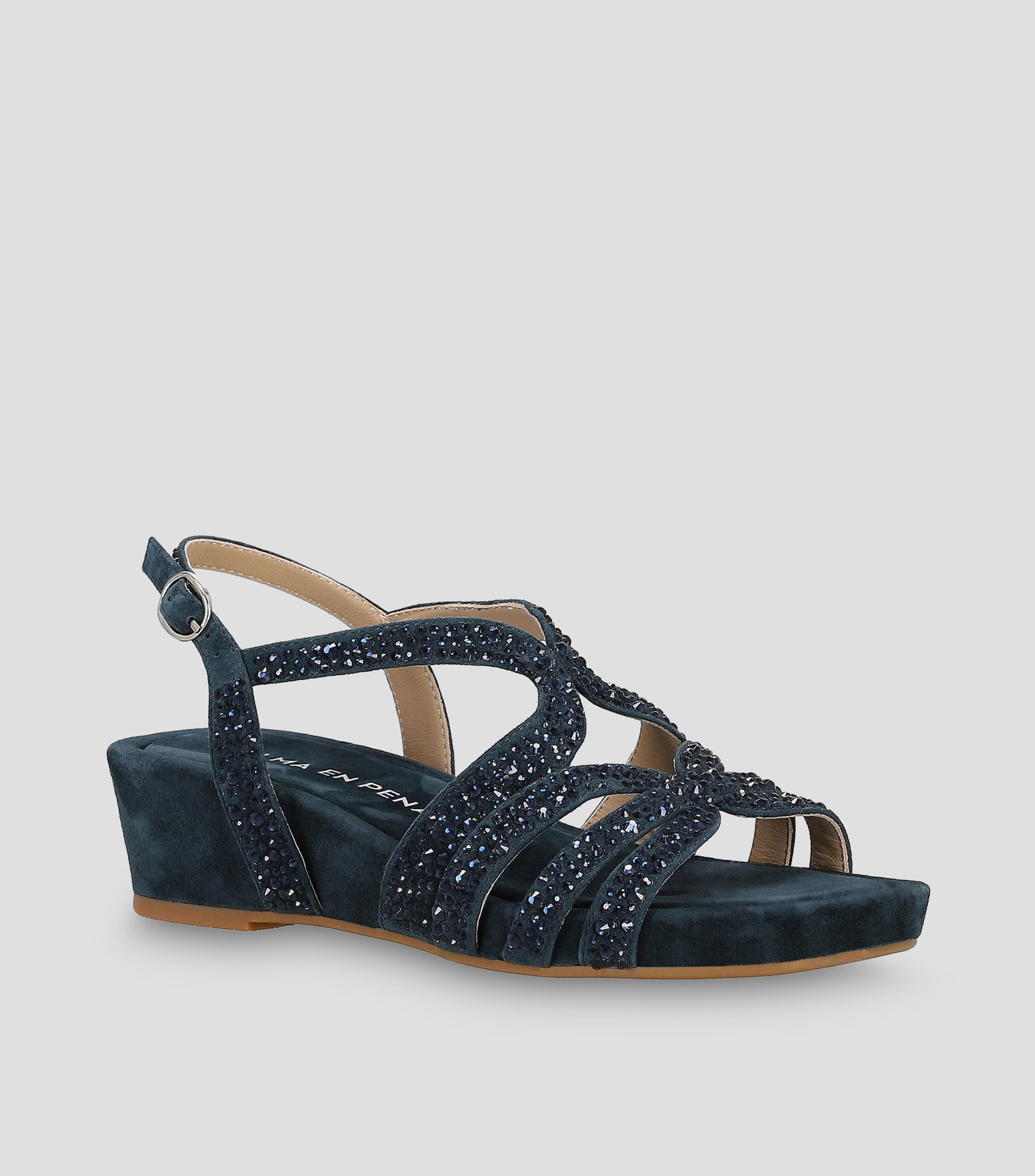Sandalias tacón bajo cuña Mujer